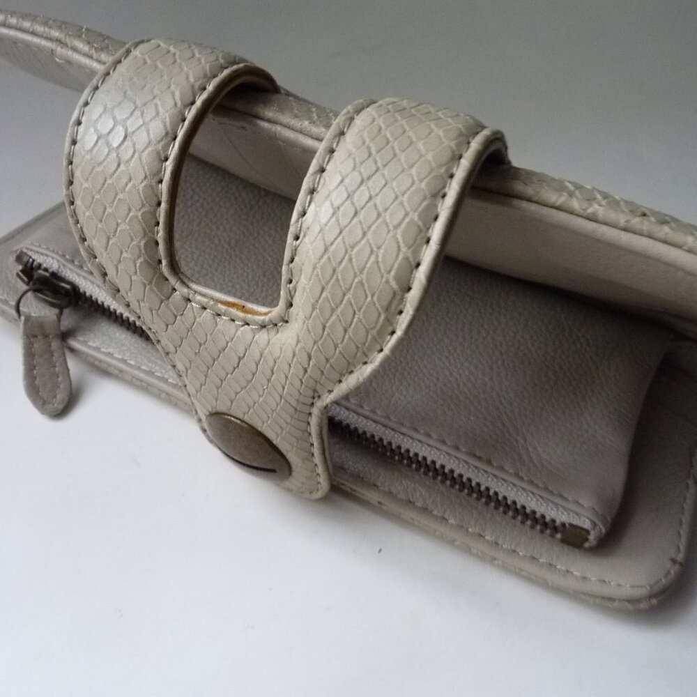 GERARD DAREL REPTILE EMBOSSED LEATHER WALLET